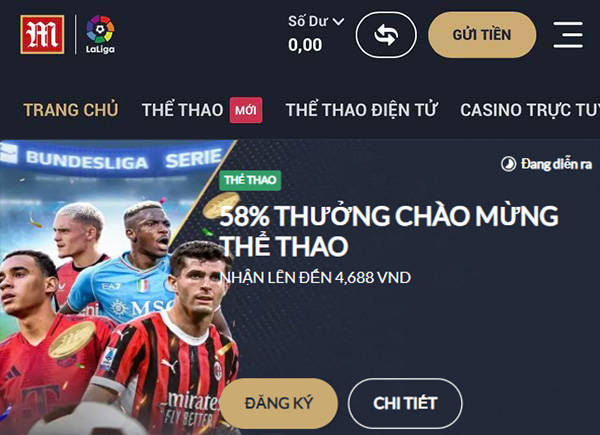 Gửi tiền M88